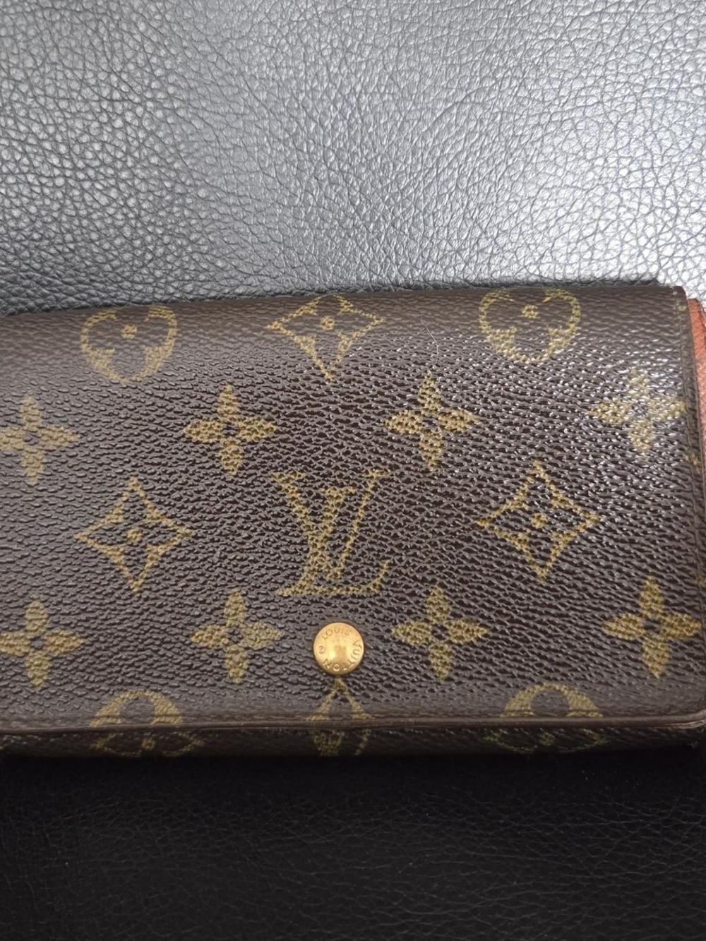 Louis Vuitton Monogram Canvas Tresor Wallet in Brown